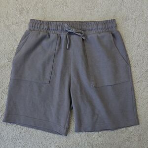 Primark Woven Pull On Shorts Men's M Dusty Purple Elastic Waist Lounge 7" Inseam